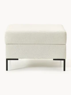 Reposapiés puf con espacio de almacenamiento Luna