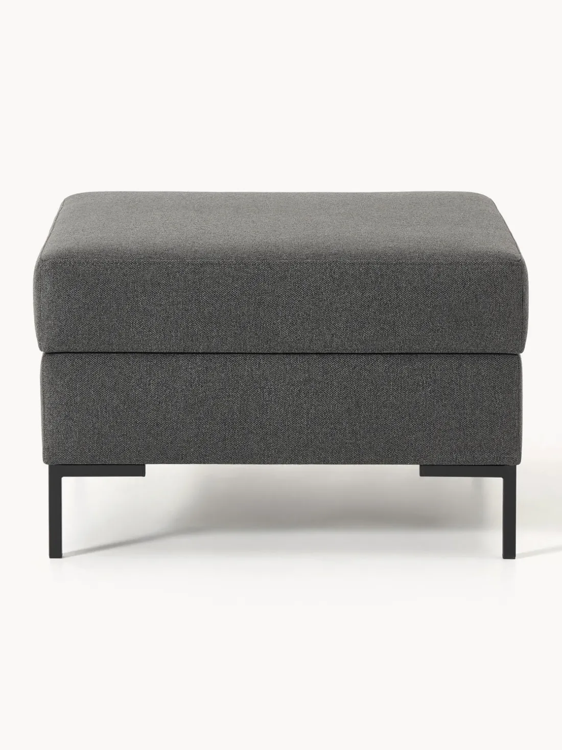 Reposapiés puf con espacio de almacenamiento Luna