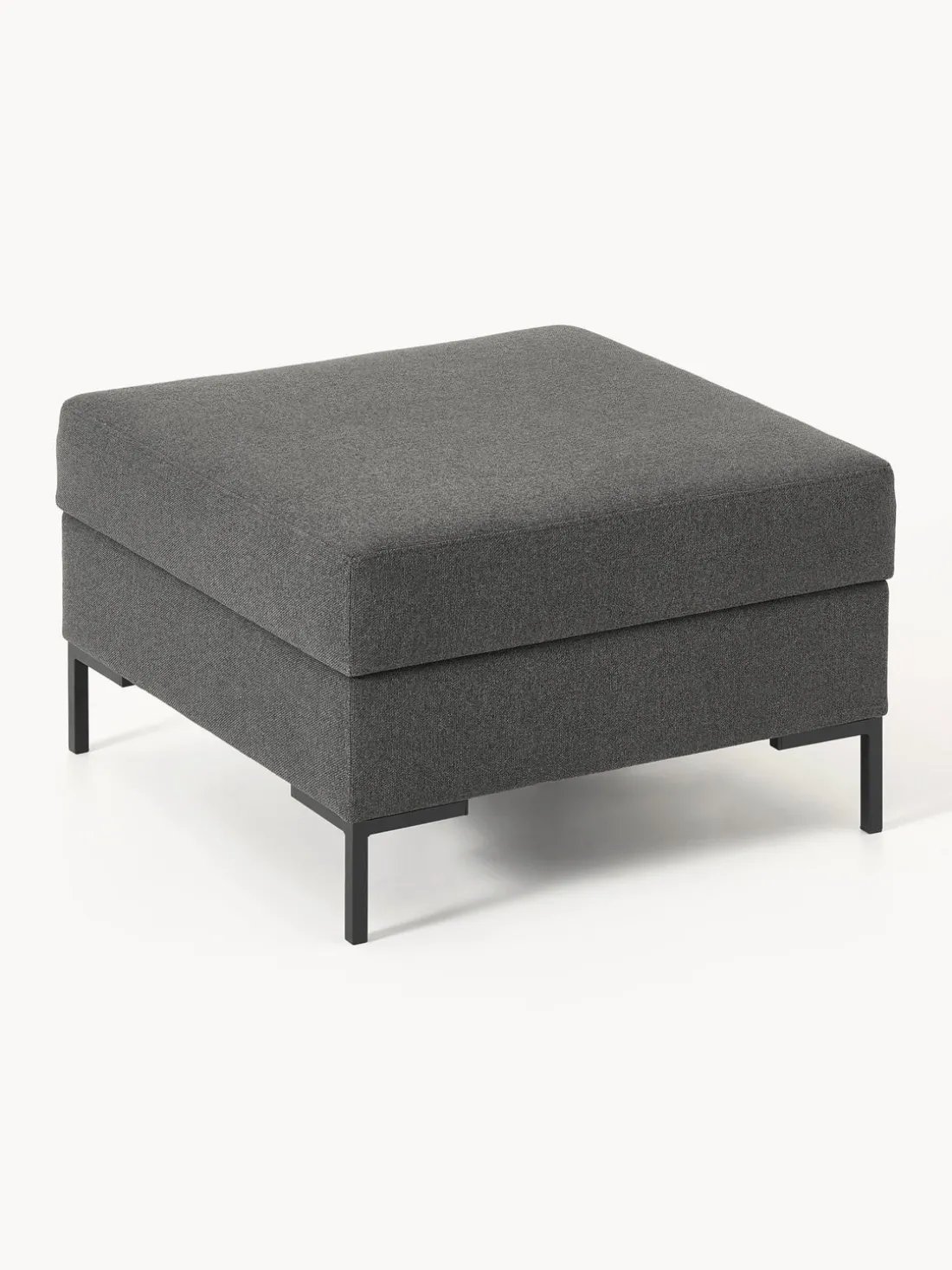 Reposapiés puf con espacio de almacenamiento Luna