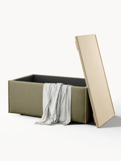 Reposapiés puf con espacio de almacenamiento Lennon