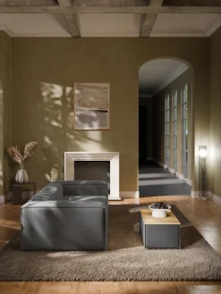 Reposapiés puf con espacio de almacenamiento Lennon