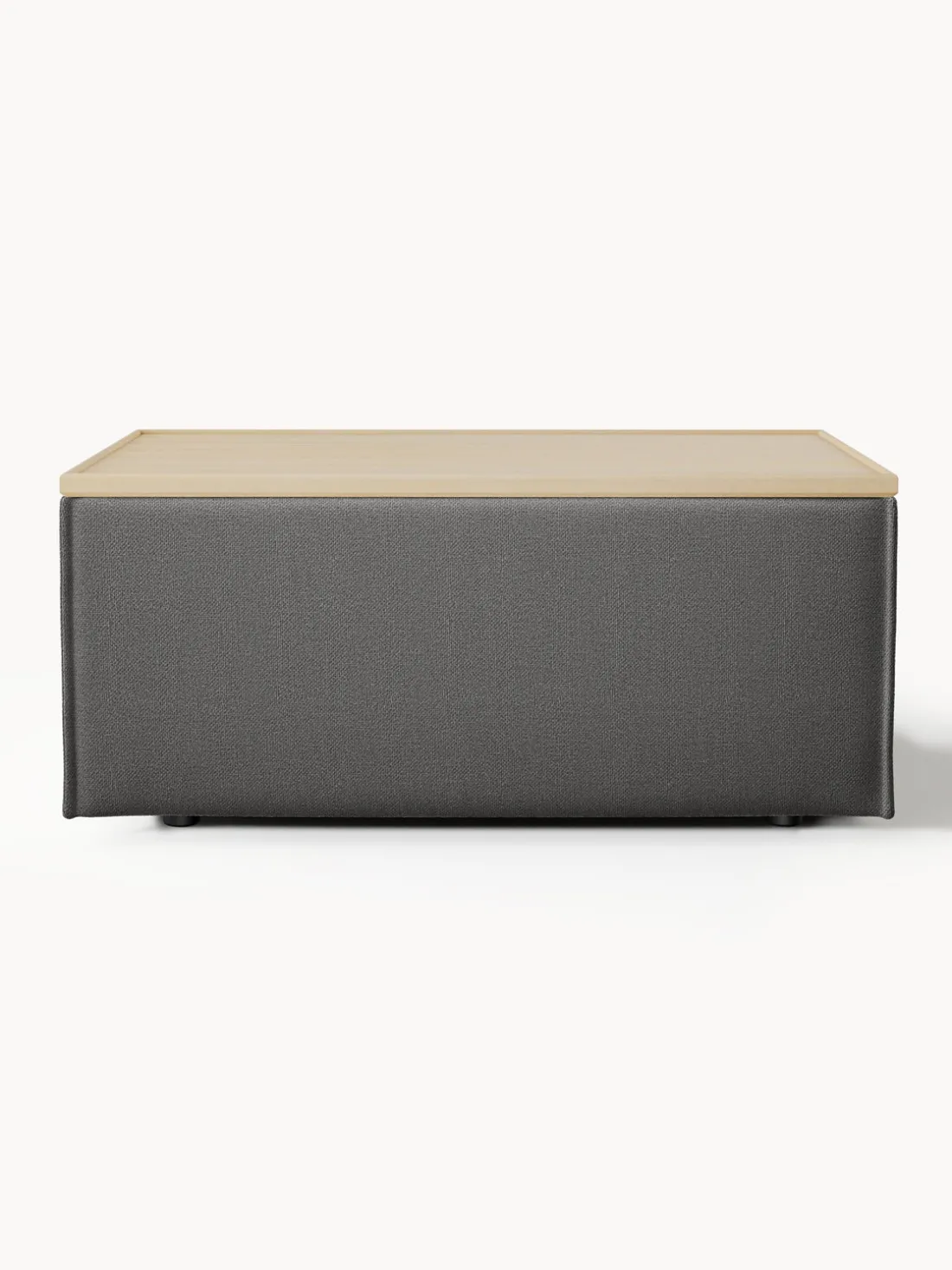 Reposapiés puf con espacio de almacenamiento Lennon