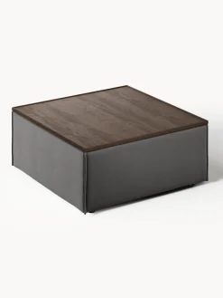 Reposapiés puf con espacio de almacenamiento Lennon