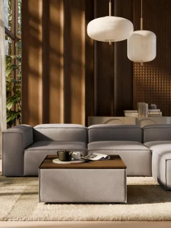 Reposapiés puf con espacio de almacenamiento Lennon