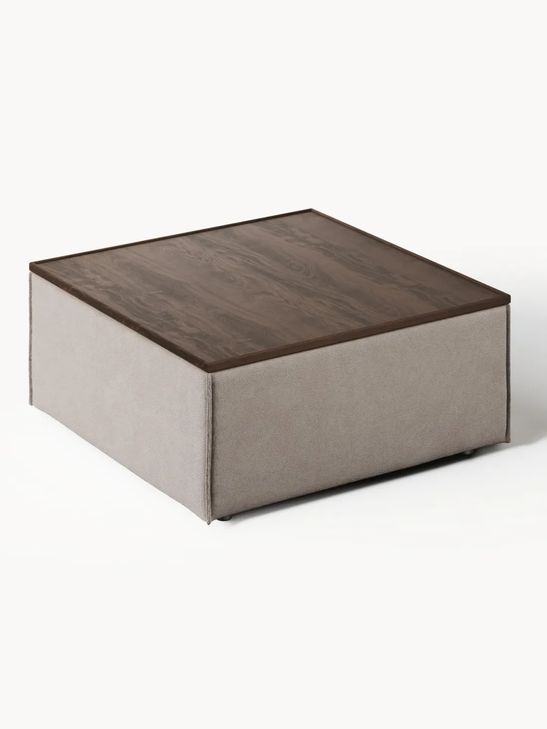 Reposapiés puf con espacio de almacenamiento Lennon