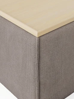 Reposapiés puf con espacio de almacenamiento Lennon