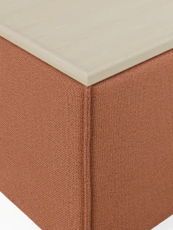 Reposapiés puf con espacio de almacenamiento Lennon