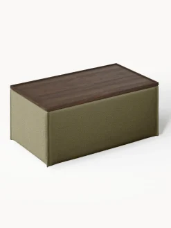 Reposapiés puf con espacio de almacenamiento Lennon