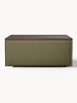 Reposapiés puf con espacio de almacenamiento Lennon