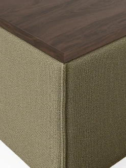 Reposapiés puf con espacio de almacenamiento Lennon