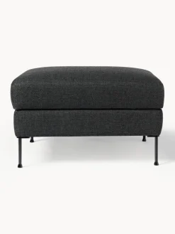 Reposapiés puf Cucita, con espacio de almacenamiento