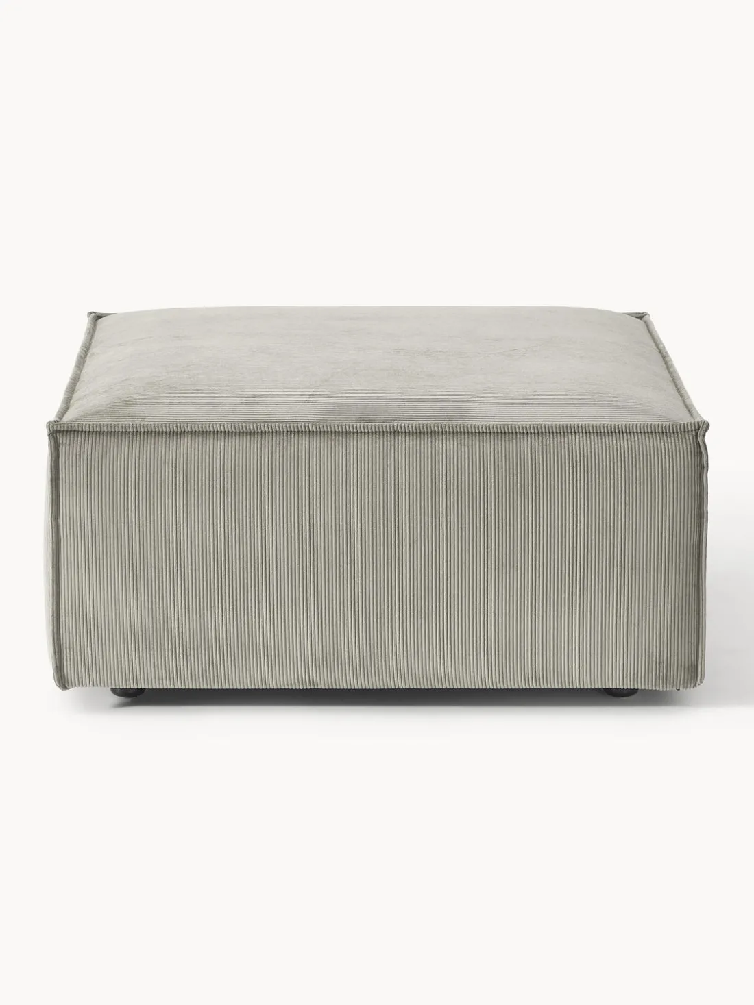 Reposapiés puf de pana Lennon