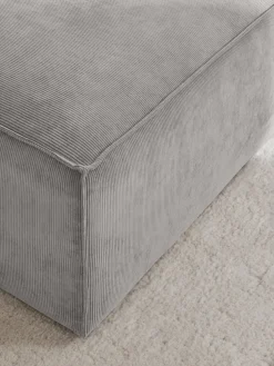 Reposapiés puf de pana Lennon