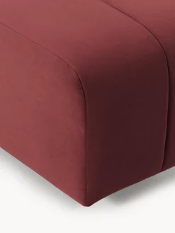 Reposapiés puf de terciopelo Lena