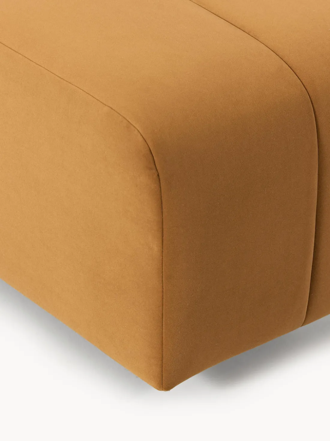 Reposapiés puf de terciopelo Lena