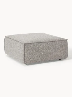 Reposapiés puf en tejido bouclé Lennon