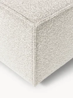 Reposapiés puf en tejido bouclé Lennon