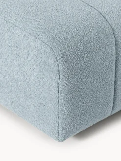 Reposapiés puf en tejido bouclé Lena