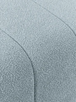 Reposapiés puf en tejido bouclé Lena