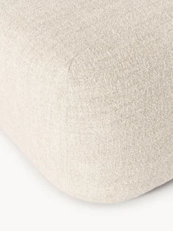 Reposapiés puf en tejido bouclé Wolke