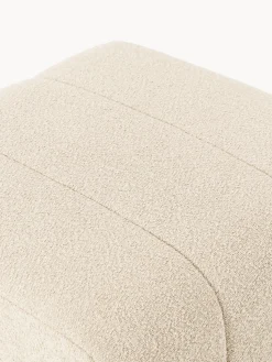 Reposapiés puf en tejido bouclé Lena