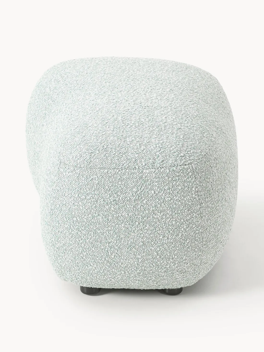 Reposapiés puf en tejido bouclé Alba