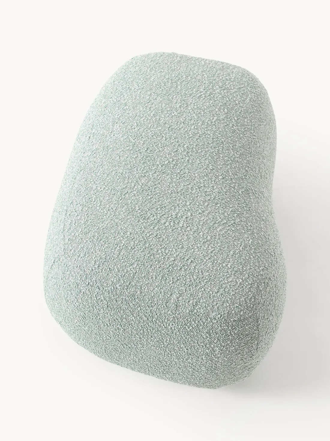 Reposapiés puf en tejido bouclé Alba