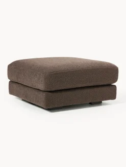 Reposapiés puf en tejido bouclé Tribeca