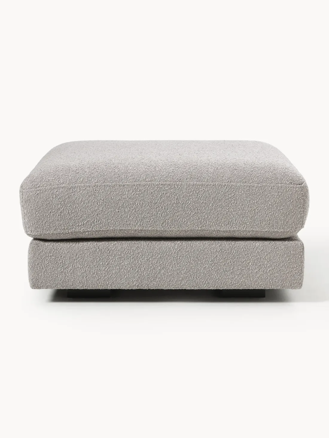 Reposapiés puf en tejido bouclé Tribeca