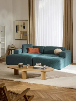 Reposapiés puf grande Melva, 116 x 42 cm