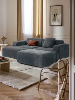 Reposapiés puf grande Melva, 116 x 72 cm