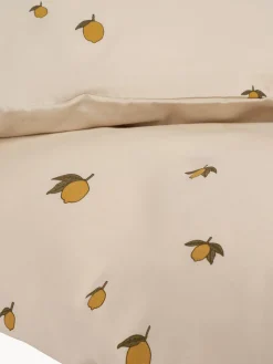Ropa de cama infantil de algodón ecológico Lemon, tamaños diferentes, 2 pzas.