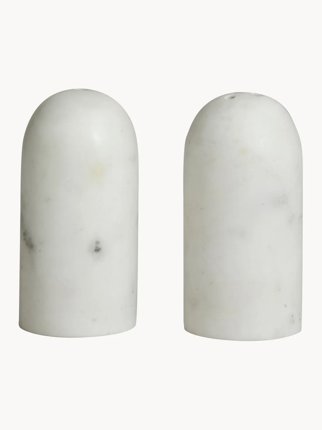 Salero y pimentero de mármol Isop, 2 uds.