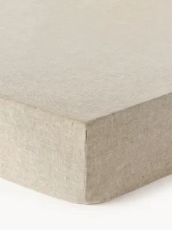 Sábana bajera cubrecolchón de lino Linna