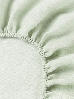 Sábana bajera cubrecolchón de lino Linna