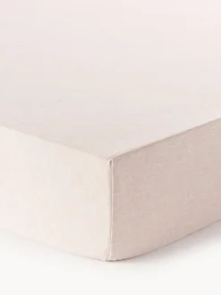 Sábana bajera cubrecolchón de lino Linna