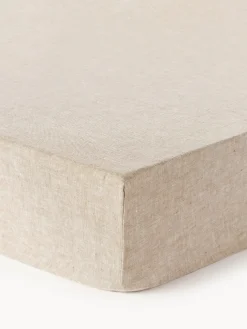 Sábana bajera cubrecolchón de lino Linna