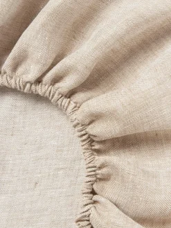 Sábana bajera cubrecolchón de lino Linna