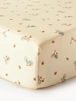 Sábana bajera de algodón ecológico Bicycles