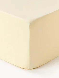 Sábana bajera de algodón percal con somier Elsie