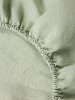 Sábana bajera de lino lavado Airy