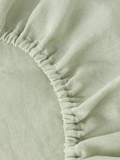 Sábana bajera de lino lavado Airy