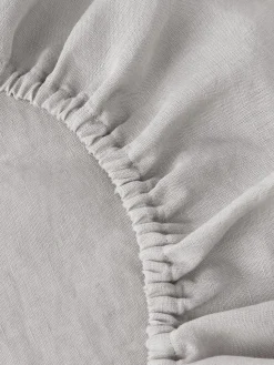 Sábana bajera sobrecolchón de lino lavado Airy