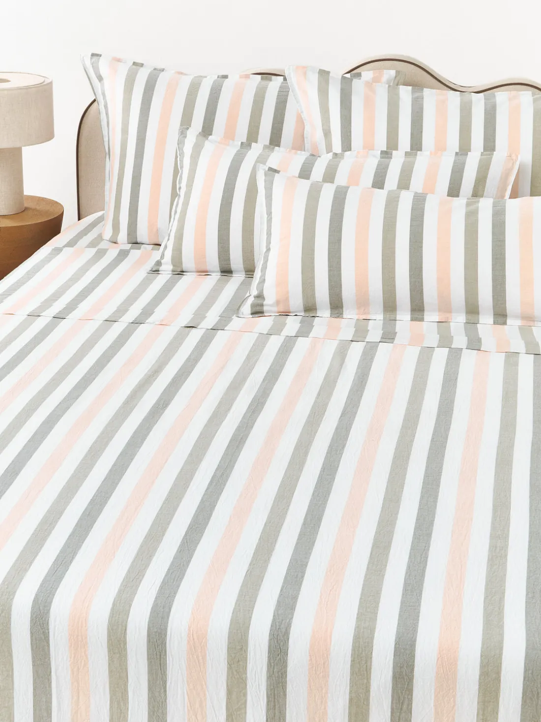 Sábana encimera de algodón Harriet