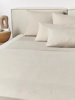 Sábana encimera de lino lavado Airy