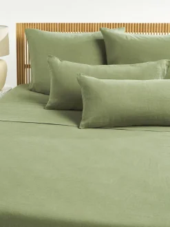 Sábana encimera de lino lavado Airy