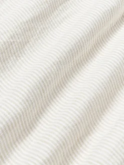 Sábana encimera de lino lavado con rayas finas Rinna