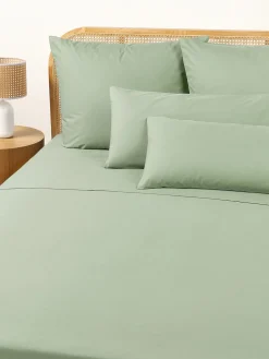 Sábana encimera de percal Elsie