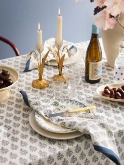 Servilletas artesanales de algodón Gita, 4 uds.