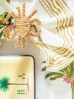 Servilletas artesanales Palm Tree, 4 uds.